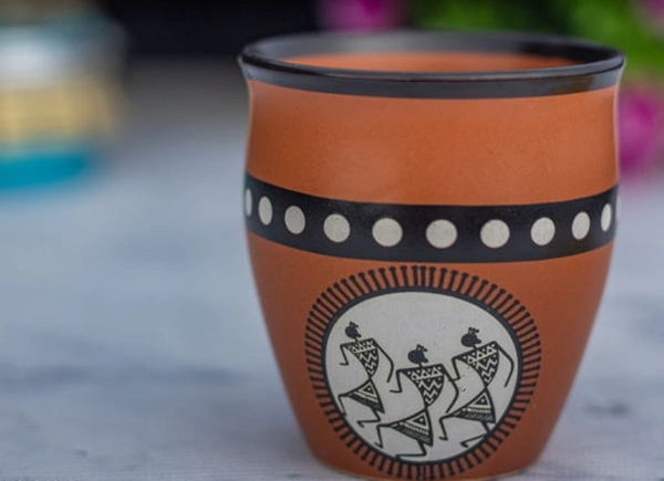 Bone China Khullad Set For Tea 6 pc